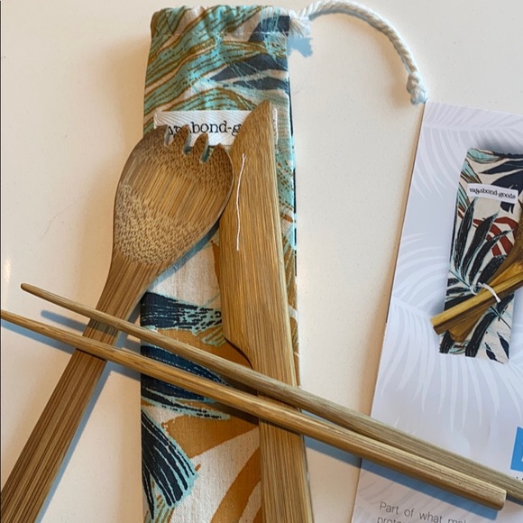 NWT Vagabound Goods Palm Utensil Set - Picture 4 of 4